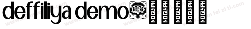 deffiliya demo字体转换